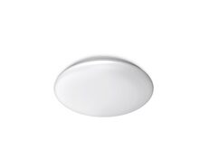 Slim Opal Acrylic 25W LED Oyster With Sensor White / Tri-Colour IP44 - AT3013/SLIM/25/TRI/S