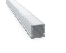 Surface Mounted 2 Meter Aluminium LED Strip Extrusion Silver - AQS-EXT-006-200-A1