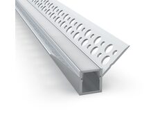 Recessed 2 Meter Aluminium LED Strip Extrusion White - AQS-EXT-012-200-A8