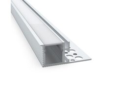 Recessed 2 Meter Aluminium LED Strip Extrusion White - AQS-EXT-014-200-A8