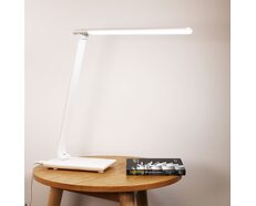 Luke 9W LED Touch Dimming Lamp With USB Port White - OL92631WH