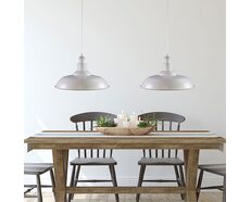 Slater.38 Industrial Metal Shade White - OL2298/38WH