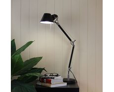 Forma Retro Styled Adjustable Desk Lamp Black - OL92961BK