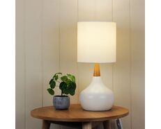 Pod Scandanavian Touch Table Lamp White - OL93125WH