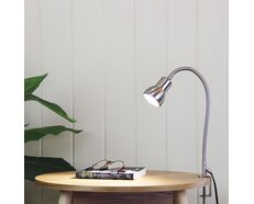 Scope Adjustable Gooseneck Clamp Lamp Brushed Chrome - SL98431BC
