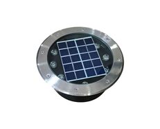 Solar 8W LED Inground Uplighter 316 Stainless Steel / Warm White - SLDIG-8W