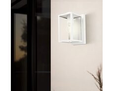 Budrone Outdoor Wall Light White IP44 - 206122N