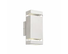 Dixon 2 2 x 6W LED Up & Down Wall Pillar Light Stainless Steel / Natural White - DIXON EX2-SS