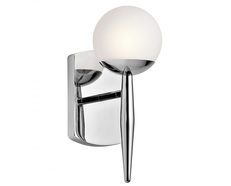 Jasper 3.5W LED Single Bathroom Wall Light Polished Chrome / Warm White - KL/JASPER1 BATH