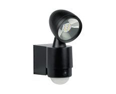 Security 5W LED Single Sensor Light Black / Warm White - KSL5-BL