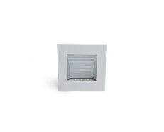 Square Recessed 2W LED Steplight - White Frame / Warm White - AT9500/WH/WW/C
