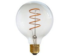 Vintage 4W E27 LED G95 Dimmable Spiral Filament Bulb