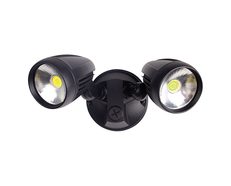 Muro 30 Watt Twin Head LED Spotlight Black / Tri Colour - 25059