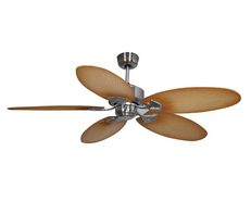 Diane 16 Ac Ceiling Fan Brushed Nickel Wooden Blades Di Bn Wd