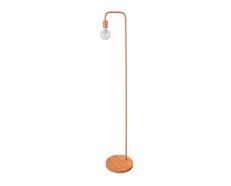 Modern Floor Lamp Copper & Blonde Wood - Slim-F1C