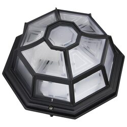 Vienna B22 240V Flush Mount Light Black - 15945