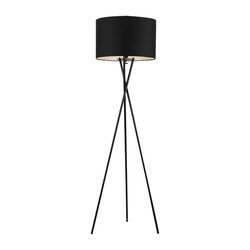 Denise 1 Light Floor Lamp Black - DENISE FL-BKBK