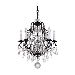 Salzburg 5 Light Crystal Chandelier Bronze - LOI1000803