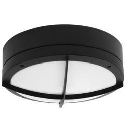 Cooper 23W LED Emergency Commercial Bunker Light Black / Tri-Colour IP65 - SE7084TC/EM/BK