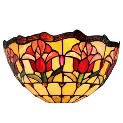 Red Tulip Tiffany Wall Lamp - TL-W12235