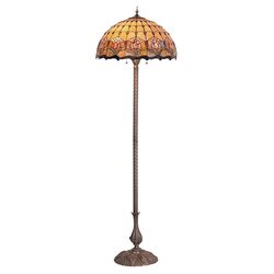Red Tulip Tiffany Floor Lamp - TL-F20235-KG