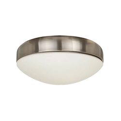 Eclipse with Frosted Glass Ceiling Fan Light Kit Stainless Steel - A3484