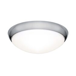 Lancer 16 Watt Dimmable LED Oyster Light Chrome / Warm White - LANC16WLED3000KCHR