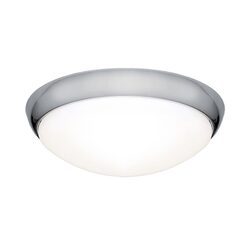 Lancer 16 Watt Dimmable LED Oyster Light Chrome / Cool White - LANC16WLED5000KCHR