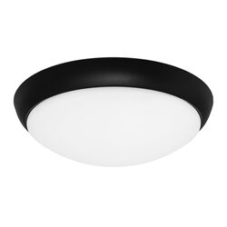 Lancer 27 Watt Dimmable LED Oyster Light Black / Warm White - LANC27WLED3000KBLK