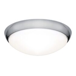 Lancer 27 Watt Dimmable LED Oyster Light Chrome / Warm White - LANC27WLED3000KCHR