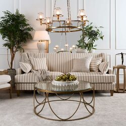 Sienna 6 Light Chandelier Brass - ELPIM30578AB
