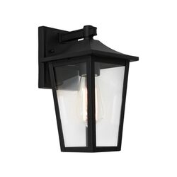 York 1 Light Wall Light Black - YORK1EBLK