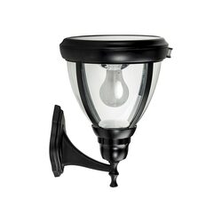 Traditional Solar LED Wall Light With Motion Sensor - Black - SLDWL0007A-6.2W-PIR