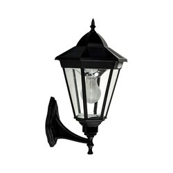 Traditional Solar LED Wall Light With Motion Sensor Black - SLDWL0012A-3.8W-PIR