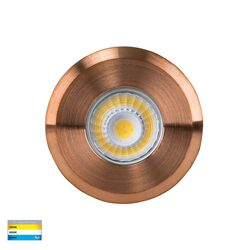 Mini Ollo 1W  CCT 12V DC LED Step Light Copper - HV2892T-CP-12V