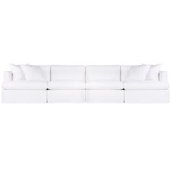 Birkshire Slip Cover Modular Sofa White Linen Option 4 - B32729