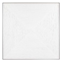 White Vortex Oil On Canvas Painting Large - 52284
