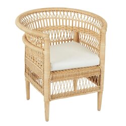 Livingstone Wicker Armchair Natural - FUR1015NAT