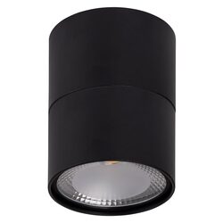 Nella 12W Round Fixed Surface Mounted Dali Dimmable LED Downlight With Extension Black / Tri-Colour - HCP-8921214