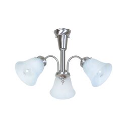 Carla 3 Light DIY Close to Ceiling Pendant Brushed Chrome - 10972/13