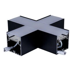 Proline 20W Dali Dimmable X-Shape Connector Matt Black / Tri-Colour - HCP-602004-X