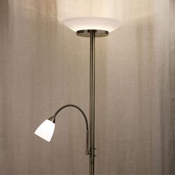 Siena Mother & Child LED Floor Lamp Antique Brass - SL98599AB