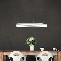 Cronus 24W LED Dimmable Pendant White / Tri-Colour  - OL60634/60WH