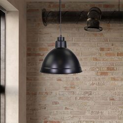 Yard 350mm Industrial Metal Shade Only Black - OL2295/35BK