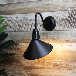 Derwent Industrial Wall Light Black - OL69375BK
