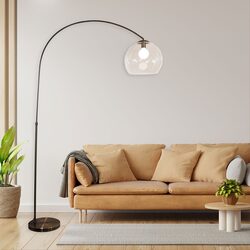 Over Large Arc Floor Lamp Antique Brass - SL91207AB