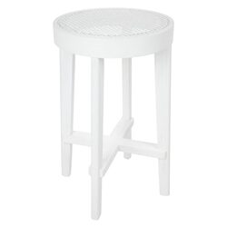 Cape Byron Rattan Kitchen Stool White - 32480