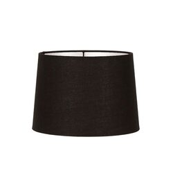 Linen Drum Lamp Shade Small 12" Black - ELSZ121058BLKEU