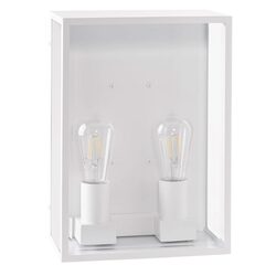 Bayside Large 2 x 4W Dimmable LED Wall Light White / Warm White - HV36592W-WHT