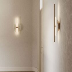 Point 16W LED Wall Light Aged Gold - A1328/ORO